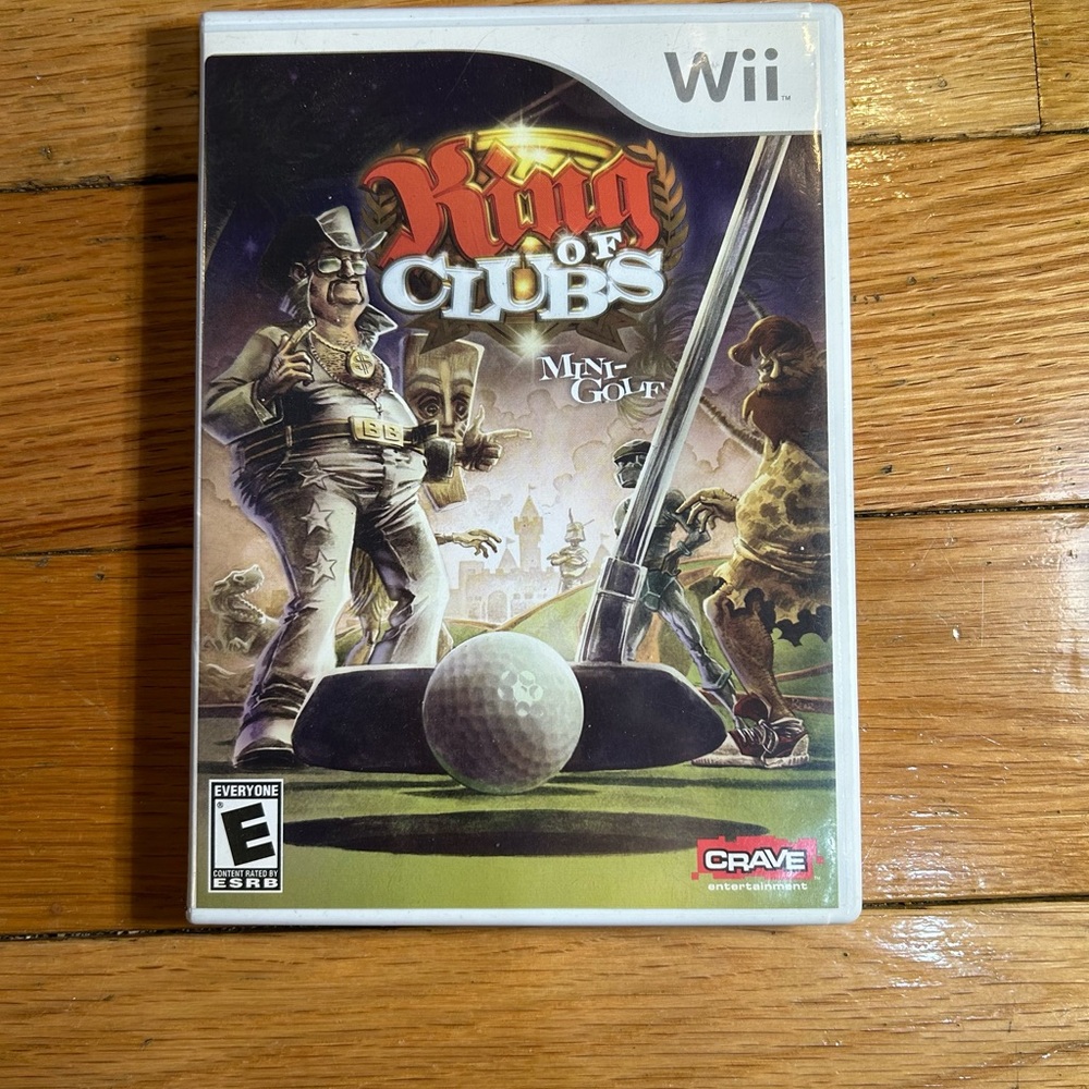 Rave King of Clubs Mini Golf Wii Game - Black and White